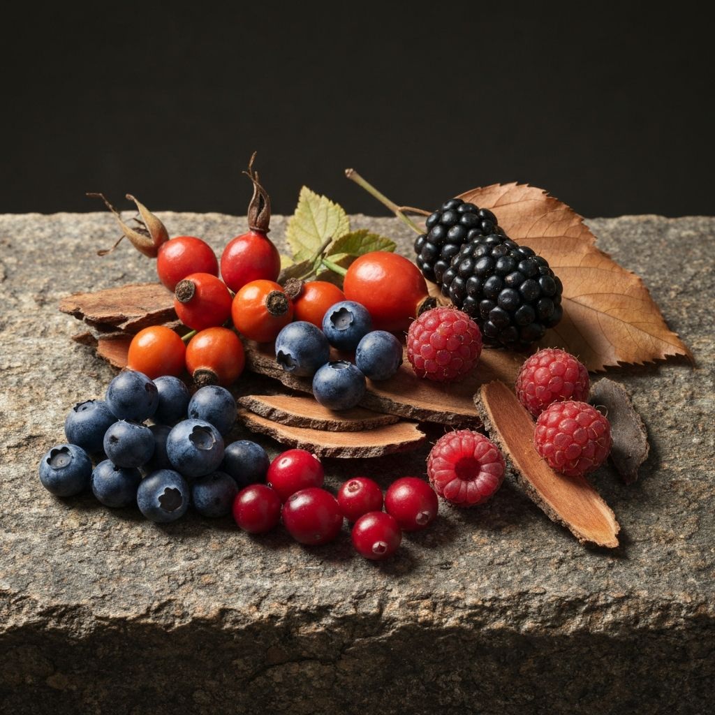 Antioxidant-rich berries and plants